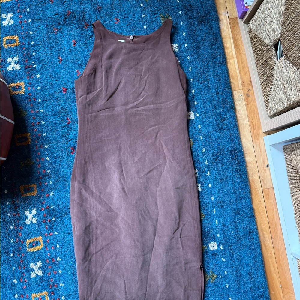 Ann Taylor vintage Silk Dress Top in Deep Burgundy